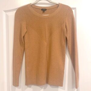 Talbots camel ribbed sweater NWOT